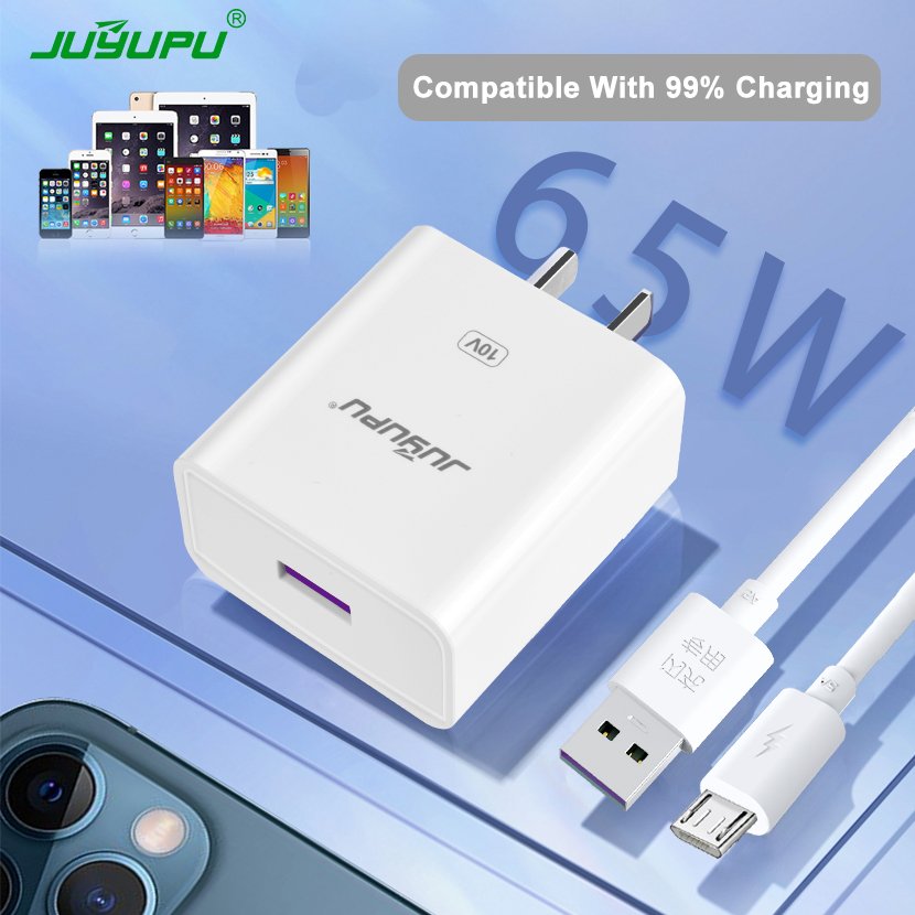 Bộ sạc nhanh JUYUPU Q9 siêu tốc 65W củ sạc 5A dây cáp 6A tương thích cho Samsung Oppo Vivo Huawei Xiaomi cốc sạc nhanh HÀNG CHÍNH HÃNG