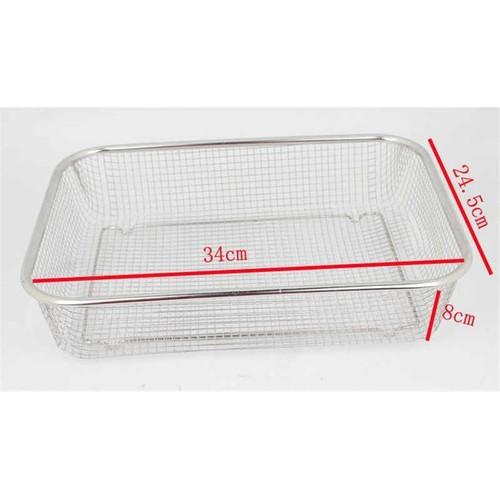 Bộ 2 rổ lưới inox không rỉ sét kích thước 29 x 21cm