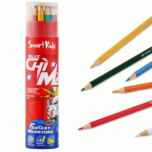 Ống 18 Bút Chì Màu Fantasy Wariors - Smartkids CP31
