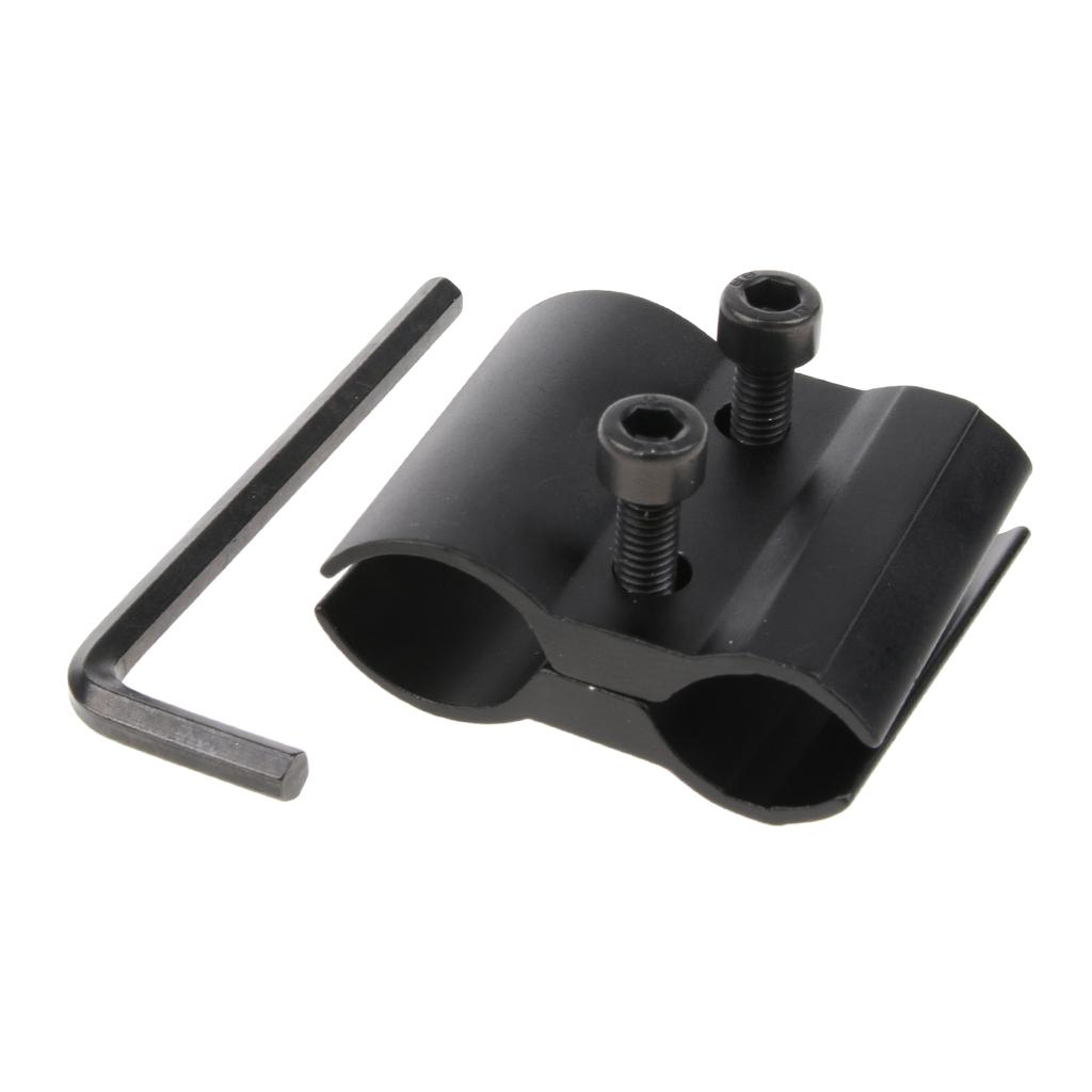 Ring Scope Telescope Clamp Mount Holder Flashlight Torch Metal Clip