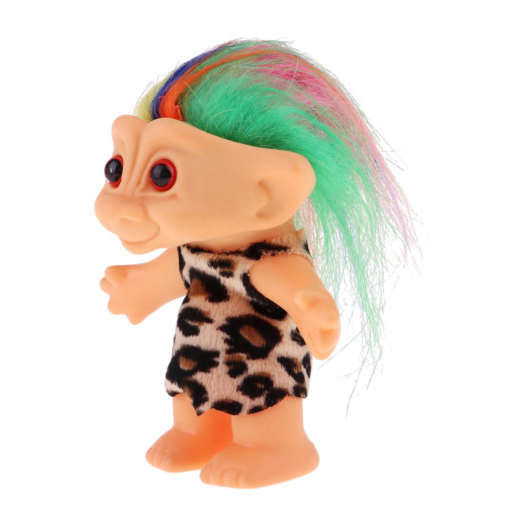 High Quality PVC Lucky Troll Doll Leopard Leprocauns Doll - Cake Toppers