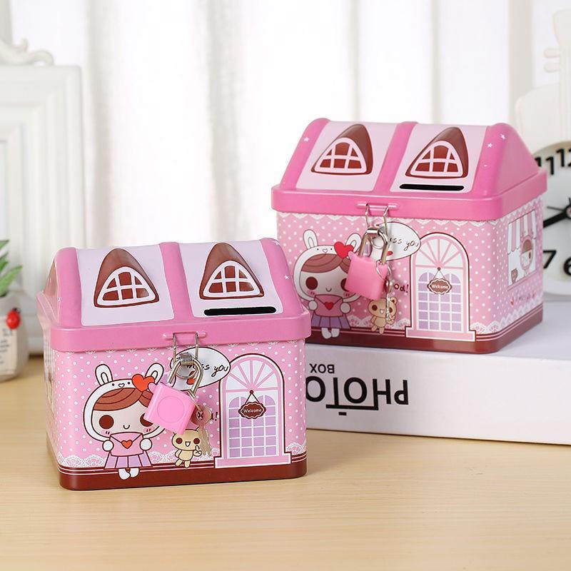 Két sắt mini tiết kiệm hình ngôi nhà