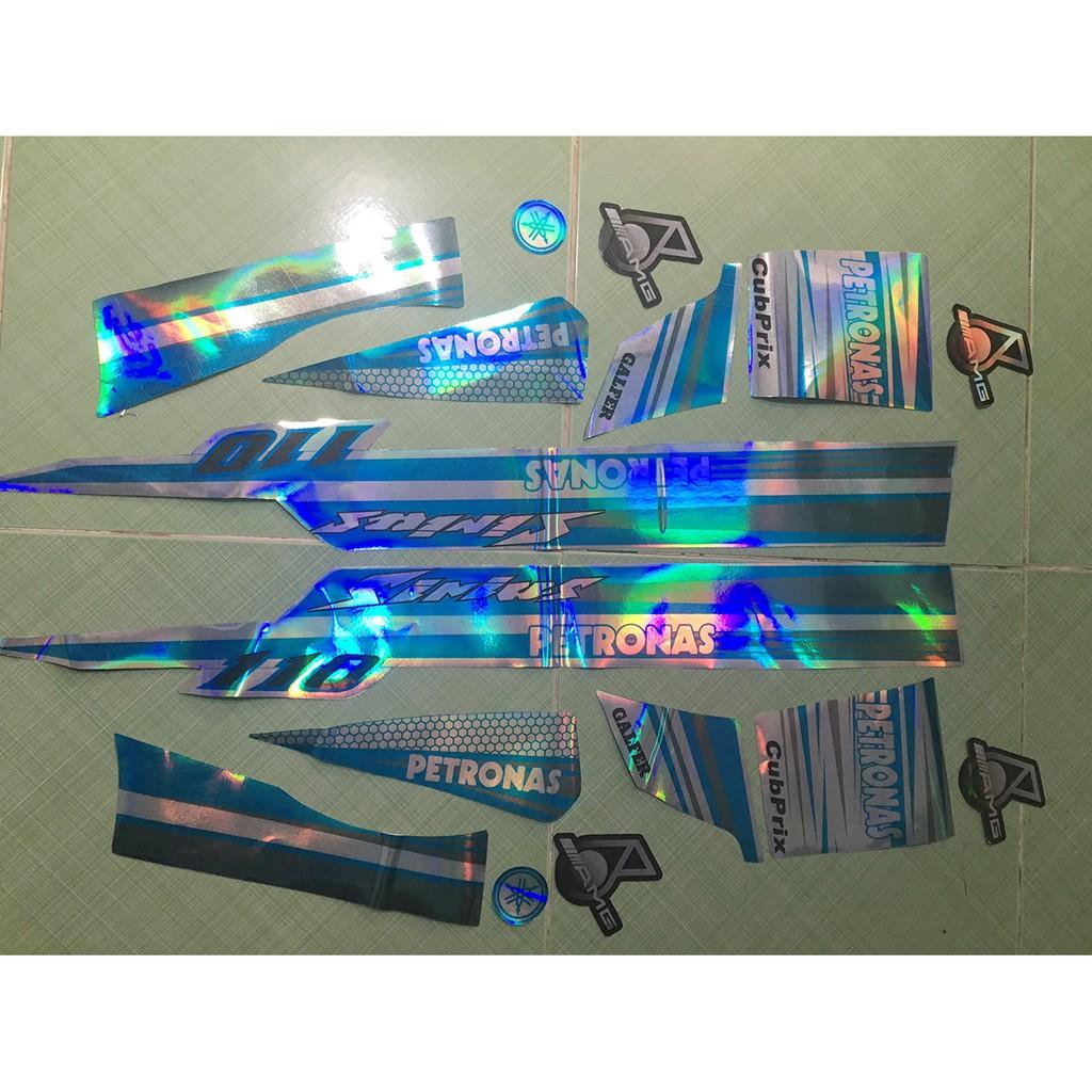 Tem sirius 110 xanh ngọc petronas crom