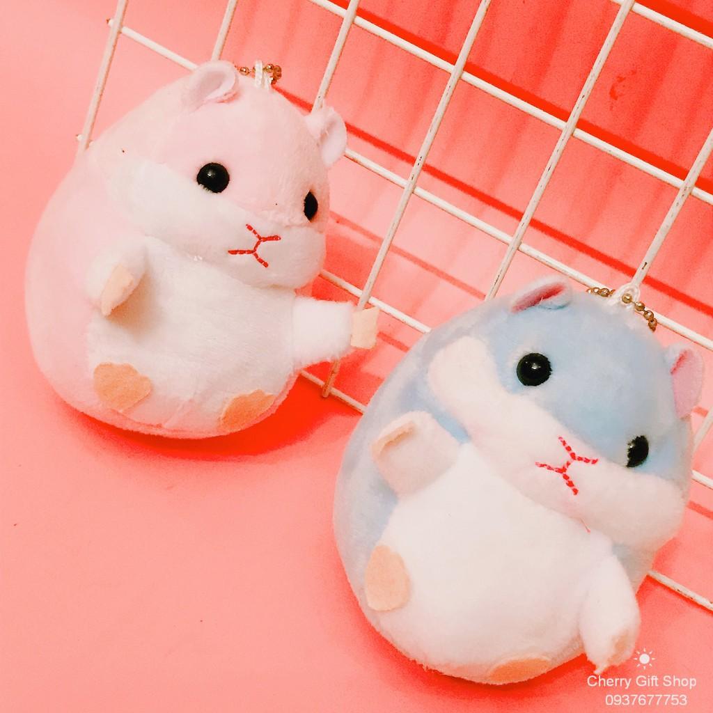 Móc Khóa Gấu Bông Chuột Hamster Dễ Thương Ảnh Thật