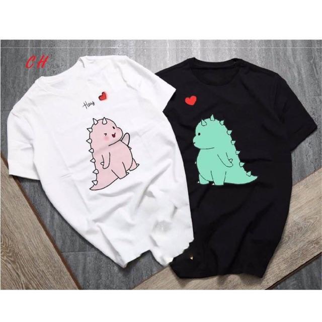 Áo đôi khủng long hey (2c) COU587