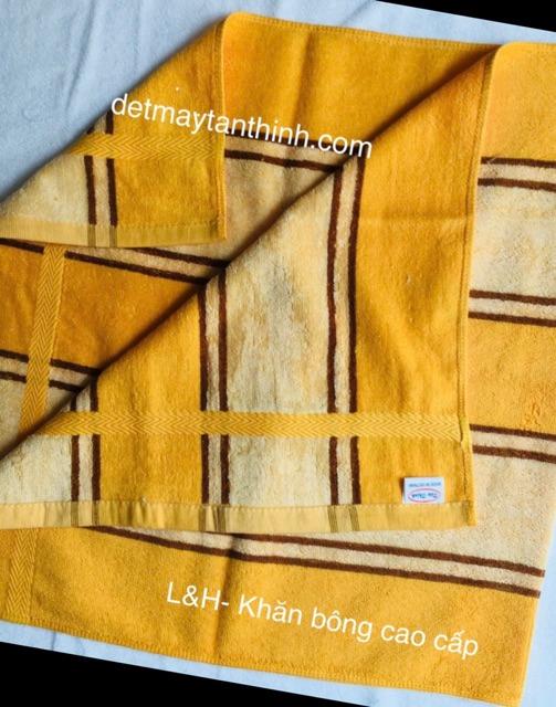 Khăn tắm 100% cotton kẻ sọc Tân Thịnh, KT 50x100cn