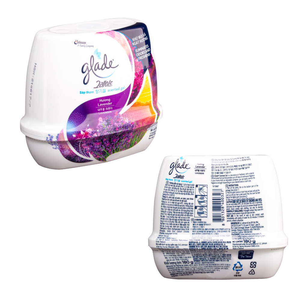 Bộ đôi Sáp Thơm GLADE Hương Lavender 180gx2