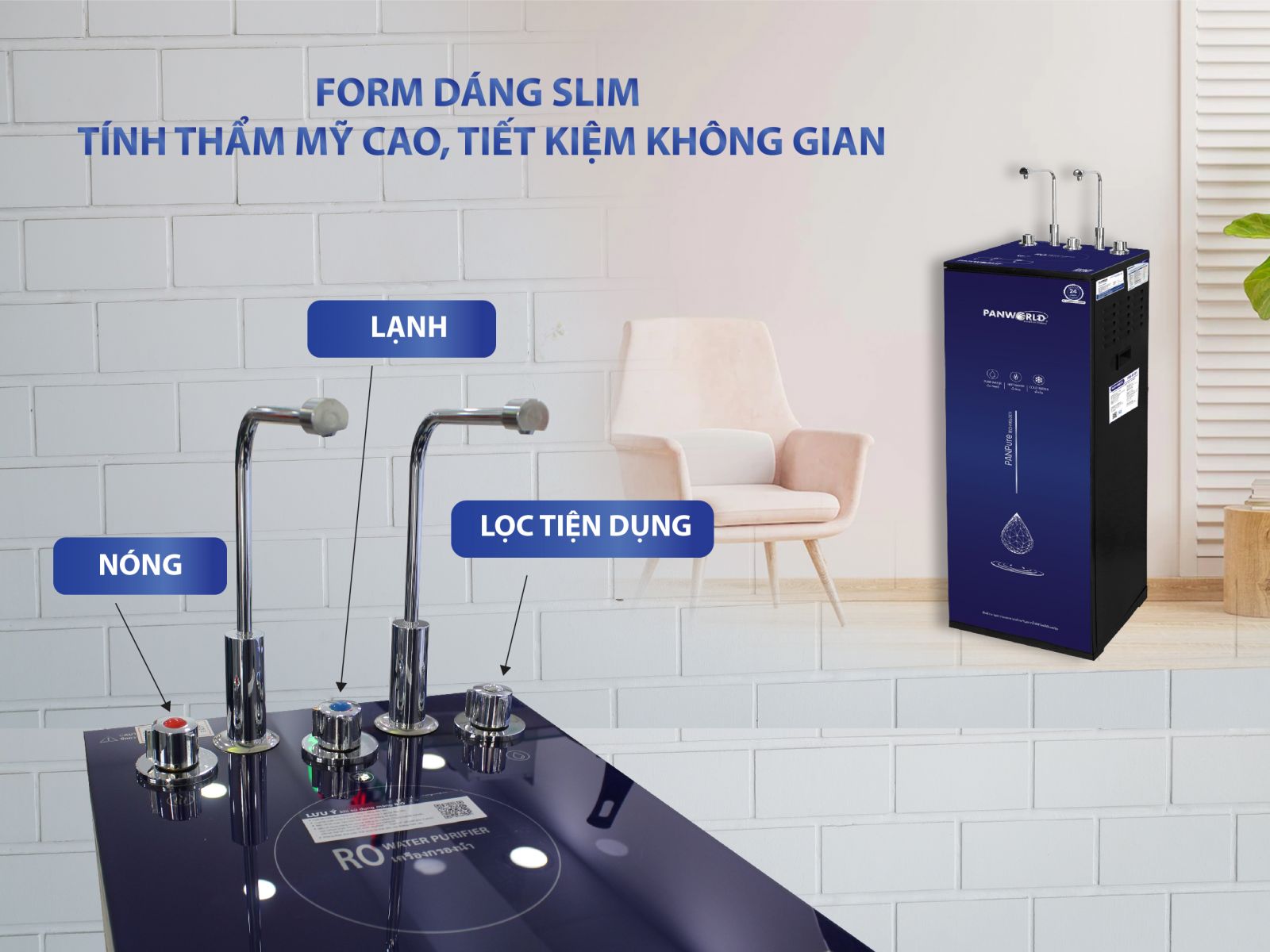 Máy lọc nước nóng lạnh nguội Panworld PW-9101 - Hàng chính hãng