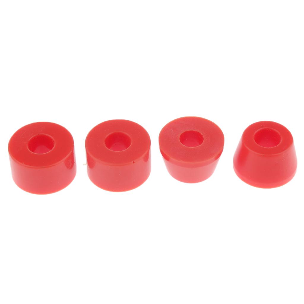 2x10pcs Skateboard Longboard Truck Bushings Pivot Cups Set Red 85AA