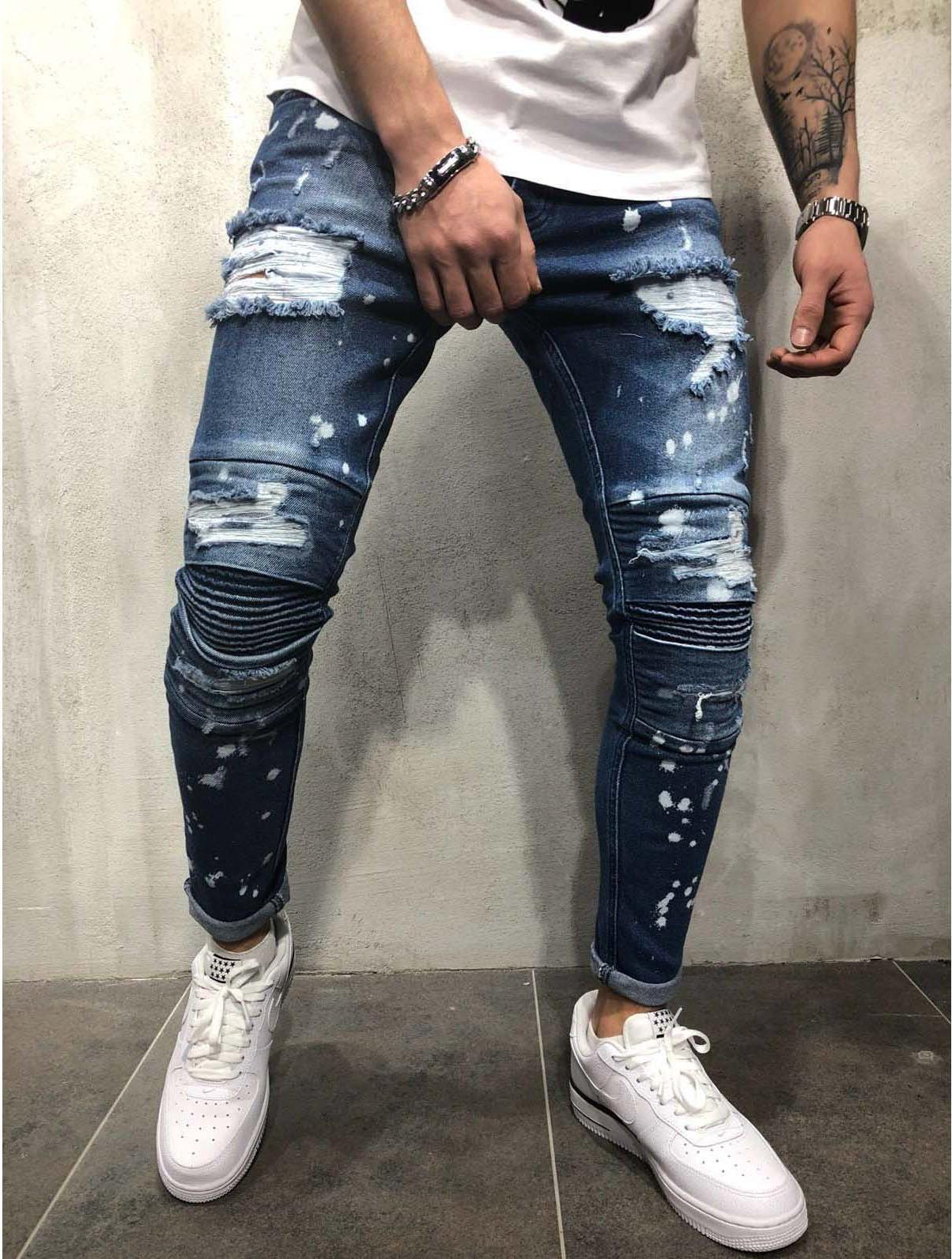 Quần jeans rách vảy mực Mã: ND1420