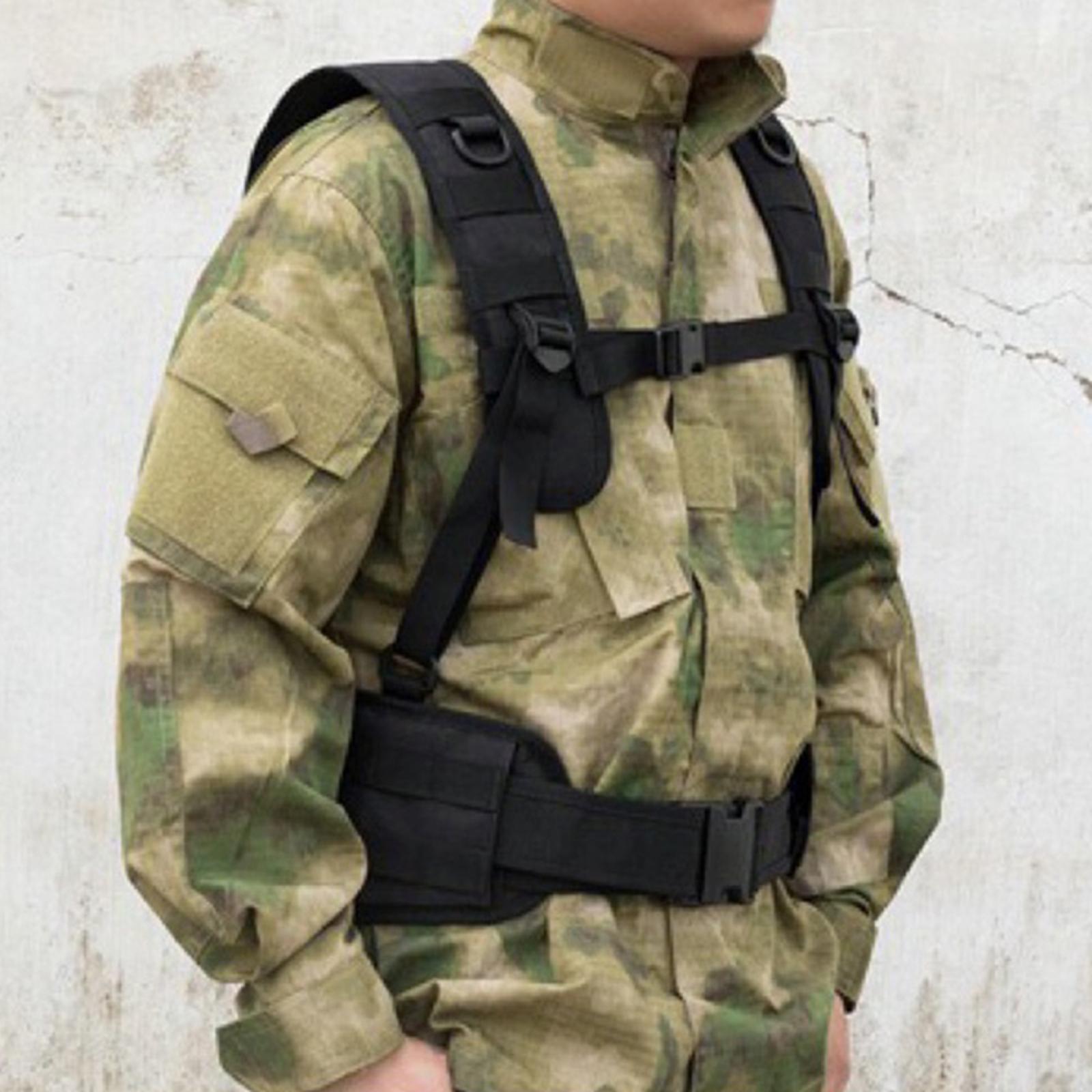 600D Breathable Tactical Vest Combat Modular Game Chest Rig Clothing Khaki