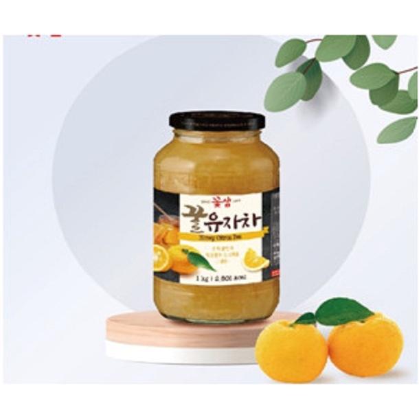 Mật Ong Chanh Gừng hũ 1kg Honey Citron Tea- thương hiệu KKOH SHAEM từ 1965 loại đặc biệt