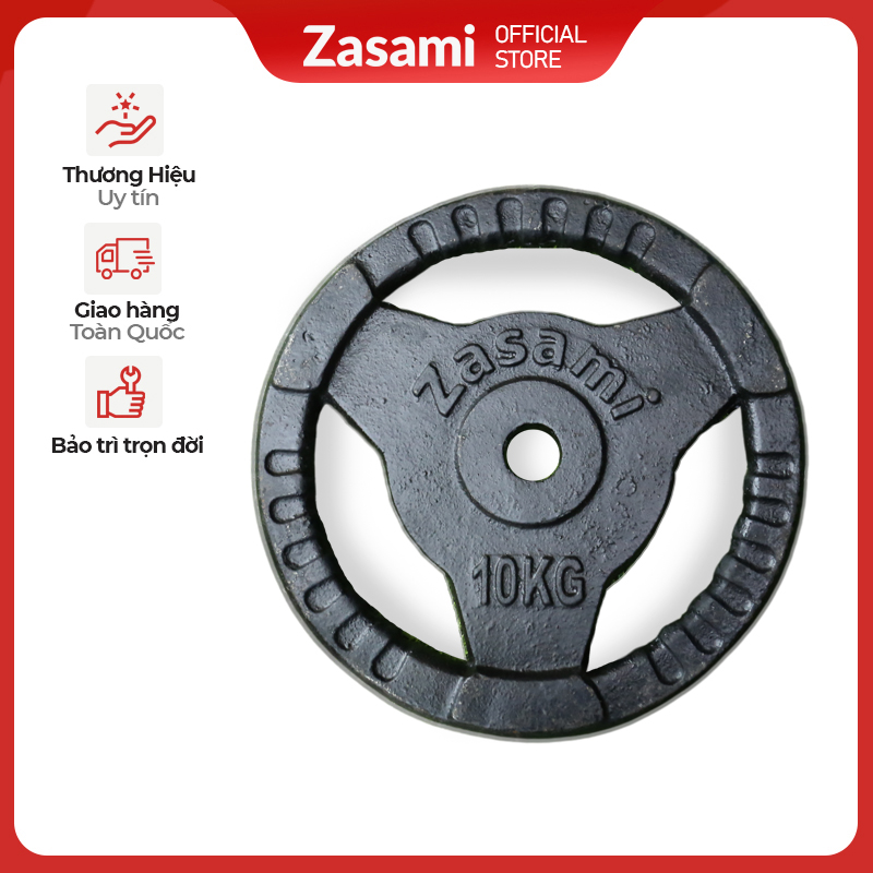 Tạ đĩa, tạ bánh gang Zasam lỗ tạ phi 27 với các mức tạ (  bánh )