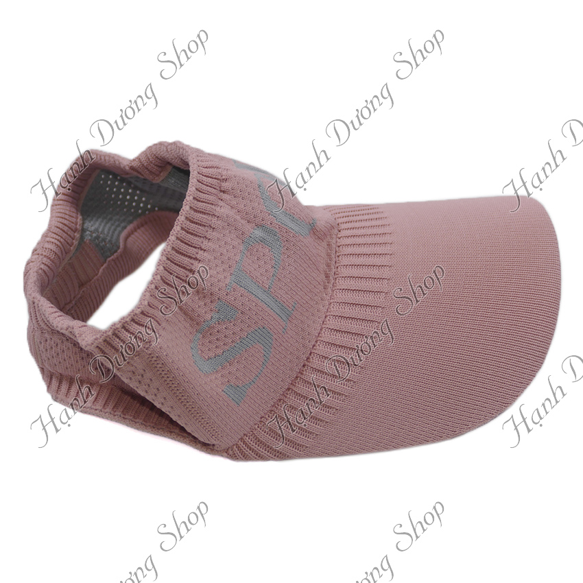 Nón kết thể thao nửa đầu mũ lưỡi trai nữ đẹp in chữ sport chất liệu vải len cao cấp thoáng mát