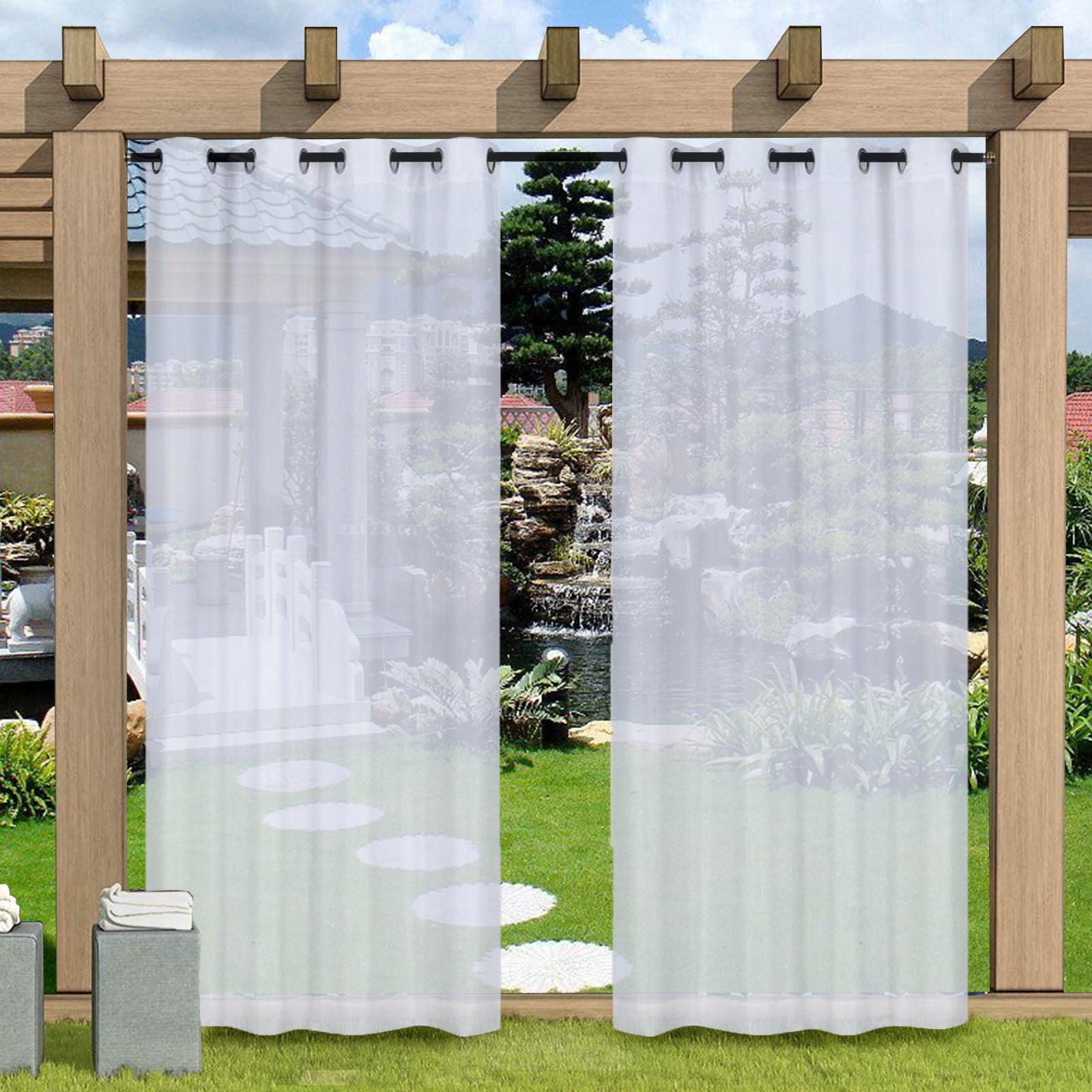 Rèm cửa ngoài trời không thấm nước phong cách pergola porch pavilion sang trọng, trang trí sân vườn