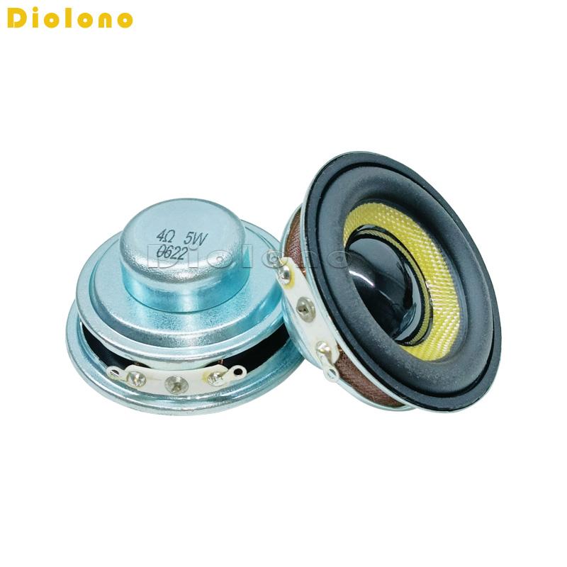 2 Chiếc 4 Ohms 5W 45Mm Tròn 16 Nhân Dual Neodymium Từ Tính Loa Chống Nước Màu Vàng 1.75 inch Glassfiber Âm Thanh Loa