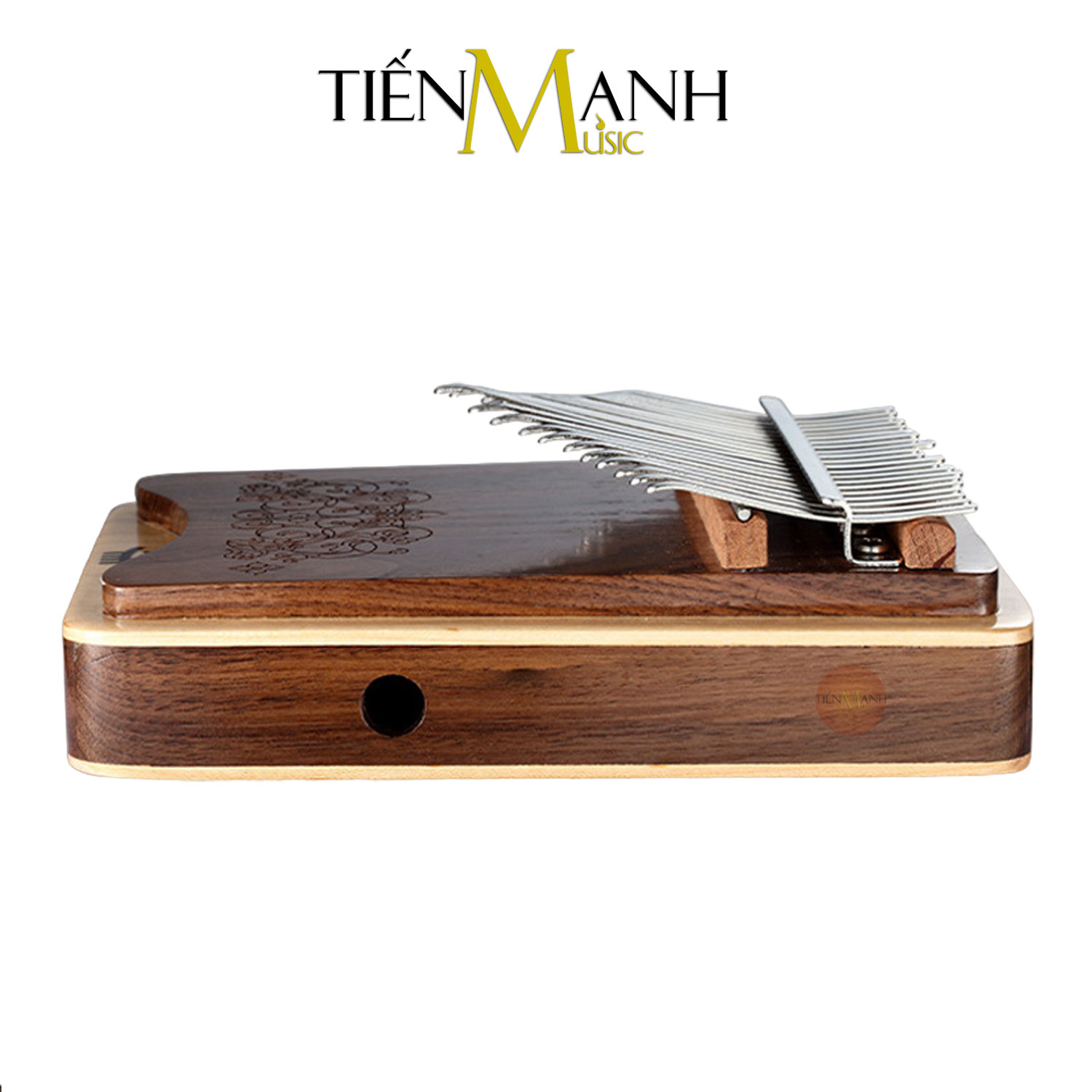 Đàn Kalimba 21 Phím Hluru KZ21-BlackWalnut - Nhạc Cụ Tiến Mạnh Music KZ21 Hàng Chính Hãng