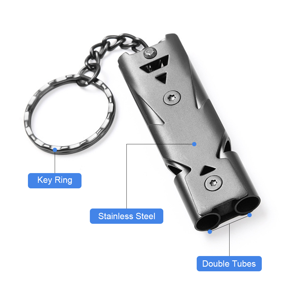 Còi Báo Hiệu Khẩn Cấp Và Móc Khóa Carabiner Chữ D