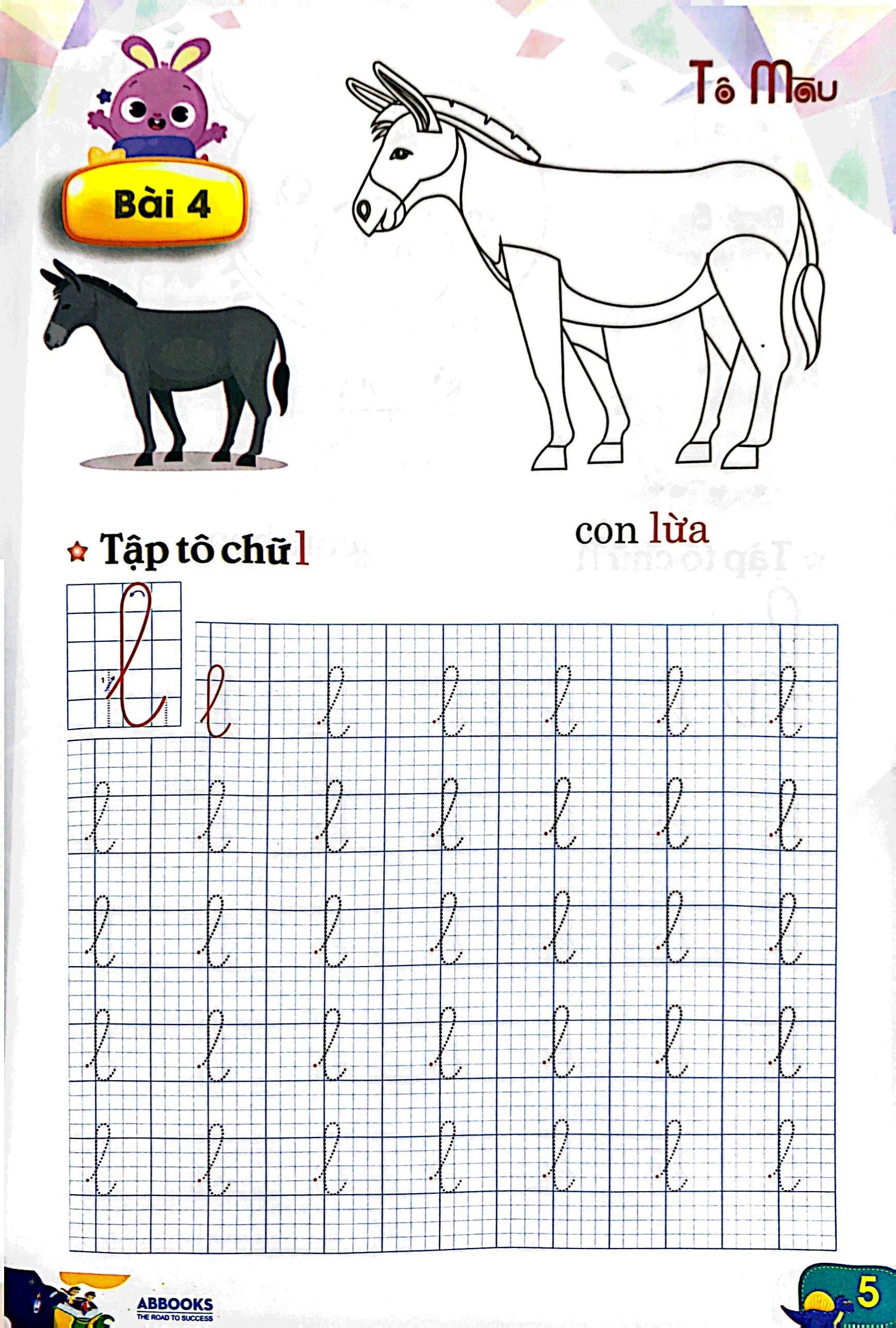 Luyện Tay Cầm Bút - Tập Tô Chữ Thường