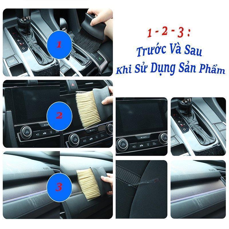 Chổi Lông Mịn Vệ Sinh Nội Thất, Vệ Sinh Ô Tô Đa Năng Tiện Dụng