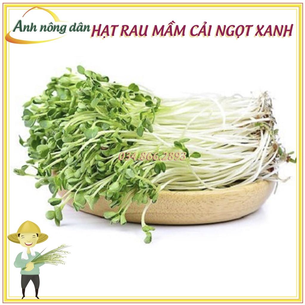 Gói 50g Hạt rau mầm rau cải ngọt Xanh - Hạt rau chất lượng cao, nảy mầm đồng đều