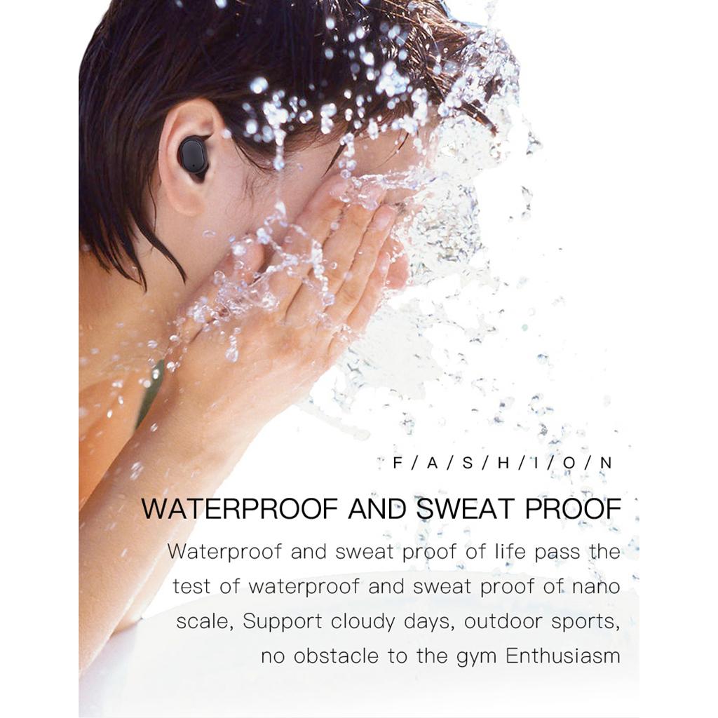 Tai nghe không dây mini H6 Bluetooth 5.0 âm thanh sống động HiFi kèm mic cho IOS Android