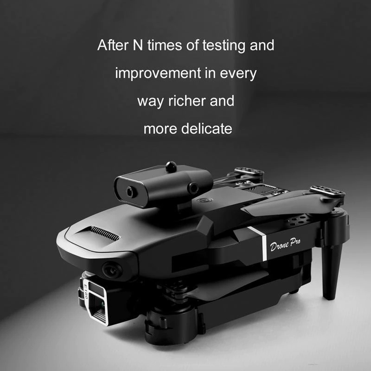 Flycam E100 Pro camera kép 4K xoay 360 độ, cảm biến tránh chướng ngại vật chống va chạm máy bay điều khiển từ xa 4 cánh - thời gian bay 20 phút - Hàng chính hãng