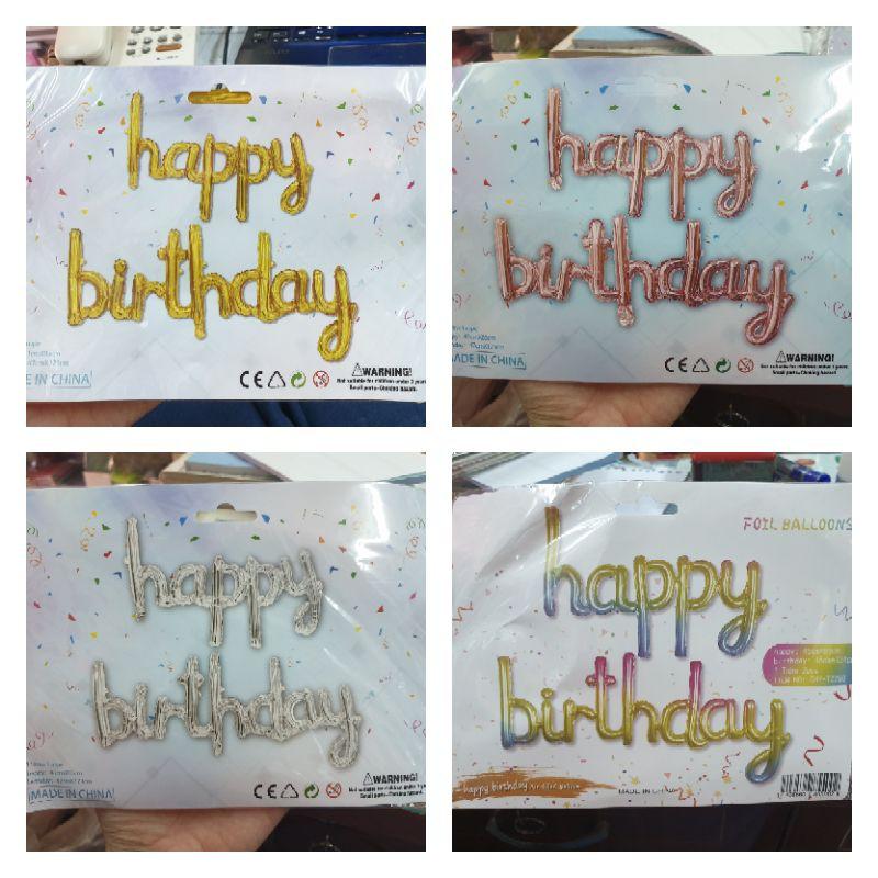 Bóng Chữ happy birthday Dính Liền