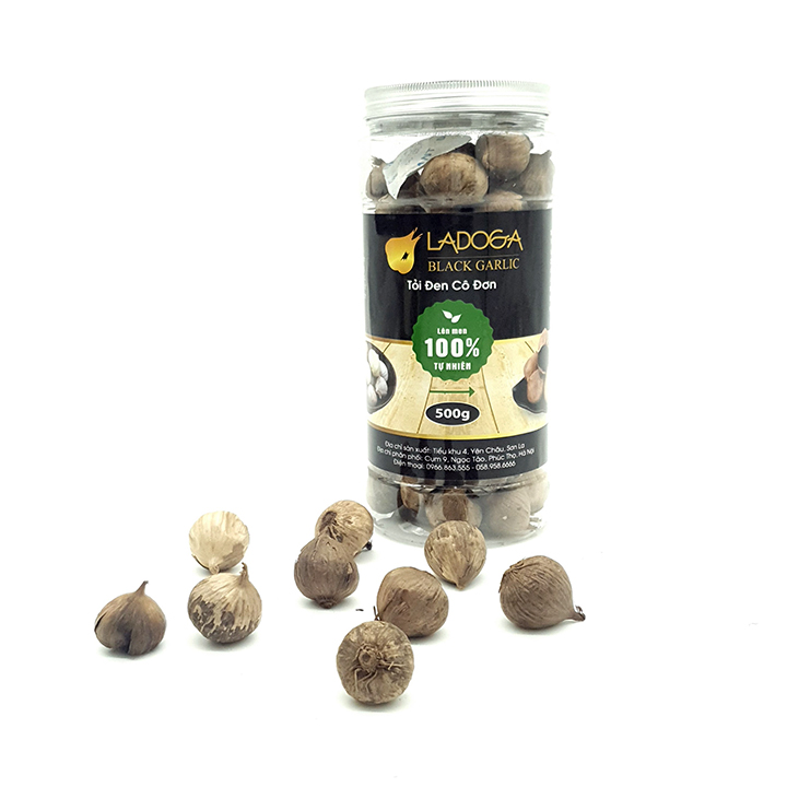 Tỏi đen cô đơn LADOGA lên men tự nhiên Hộp 500g