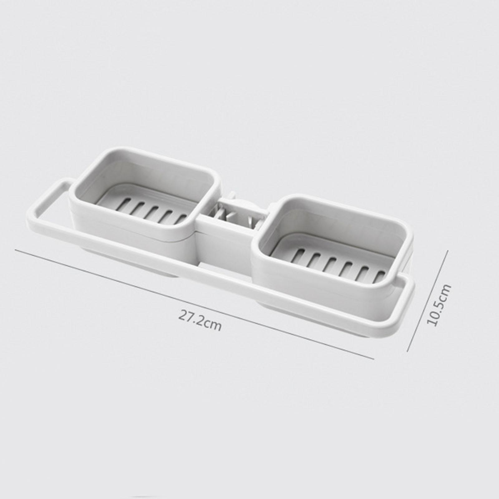 Faucet Drain Rack Sponge Dishcloth Shower Sink Storage Holder for Countertop