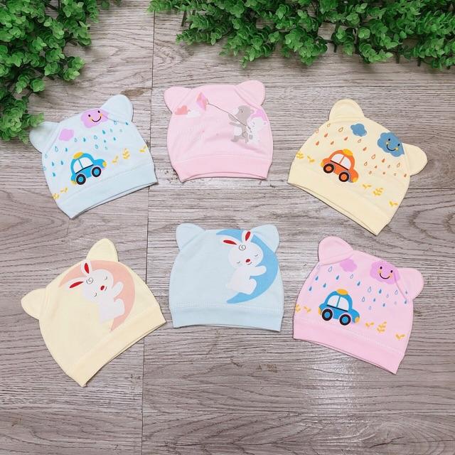Mũ Cotton Sơ Sinh Cho Bé Yêu