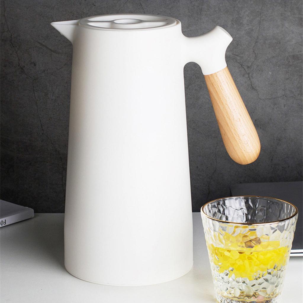 2pcs Portable 1000ml Household Double Walled Coffee Jug Drinking Bottles