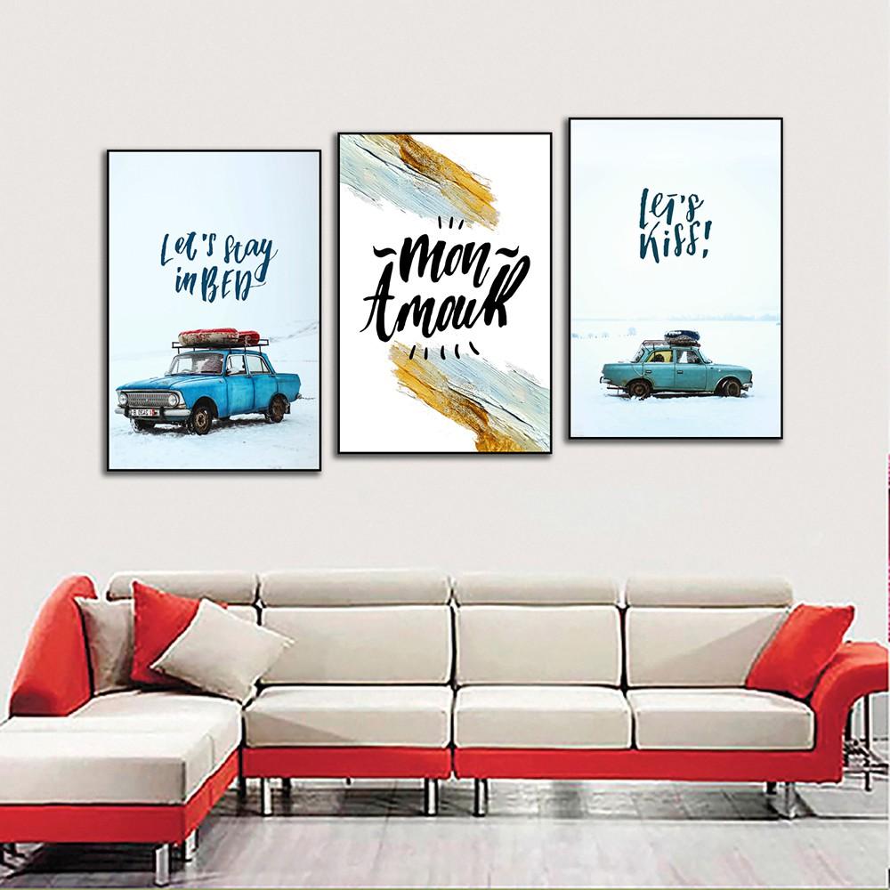 Tranh hiện đại treo văn phòng du lịch POST3-12