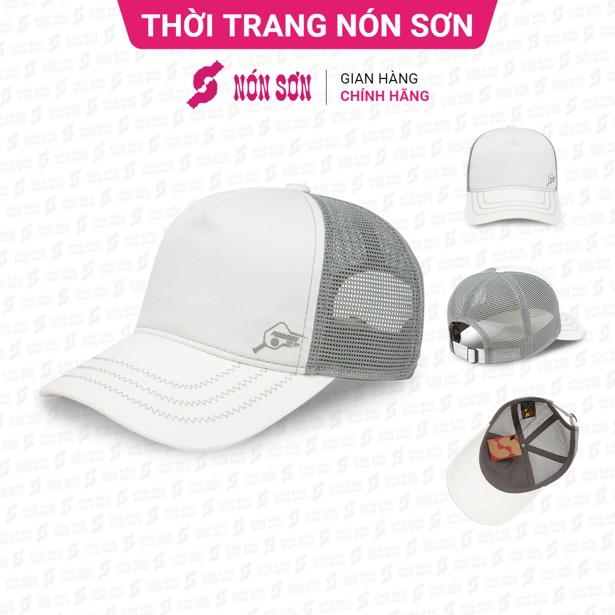 Mũ kết lưỡi trai nam nữ thời trang NÓN SƠN MC026P-TR1P