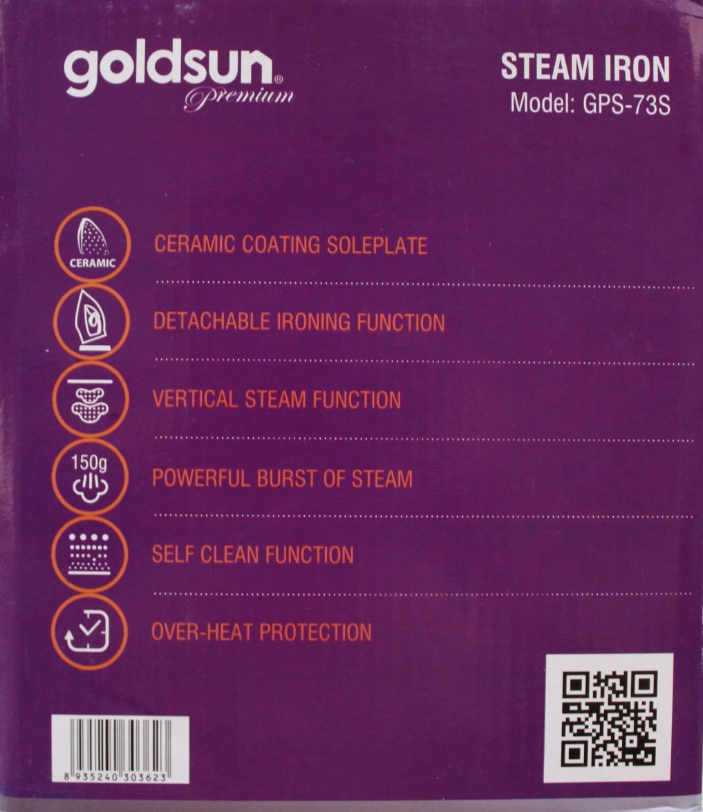 Bàn Ủi Là Hơi Nước Không Dây Goldsun PREMIUM GPS-73S - Chính Hãng