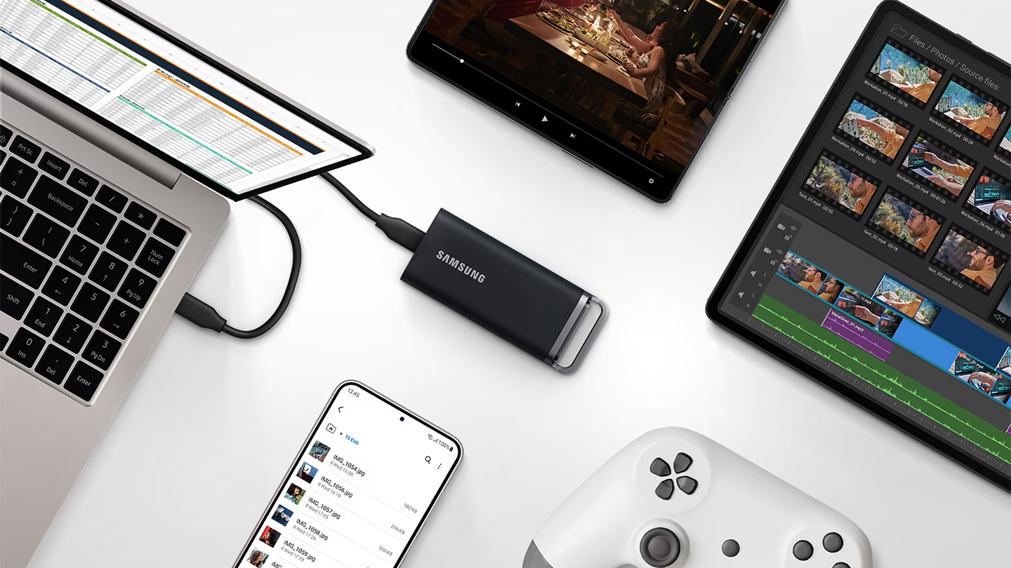 Ổ cứng di động SSD Samsung T9 Tốc độ đọc/ghi 2,000 MB/s 1,950 MB/s USB 3.2 Gen 2x2 - 1 Đổi 1 - Hàng chính hãng