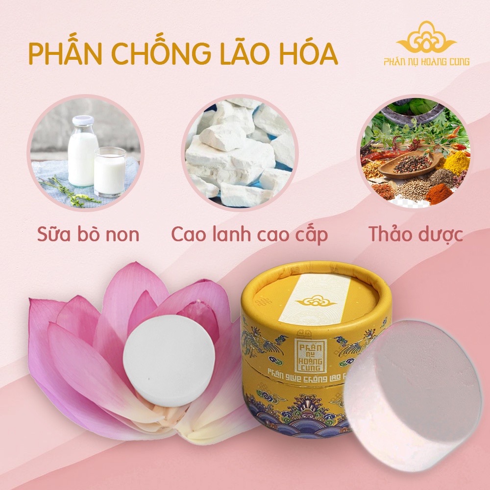 Phấn chống lão hóa mới màu da Phấn Nụ Hoàng Cung