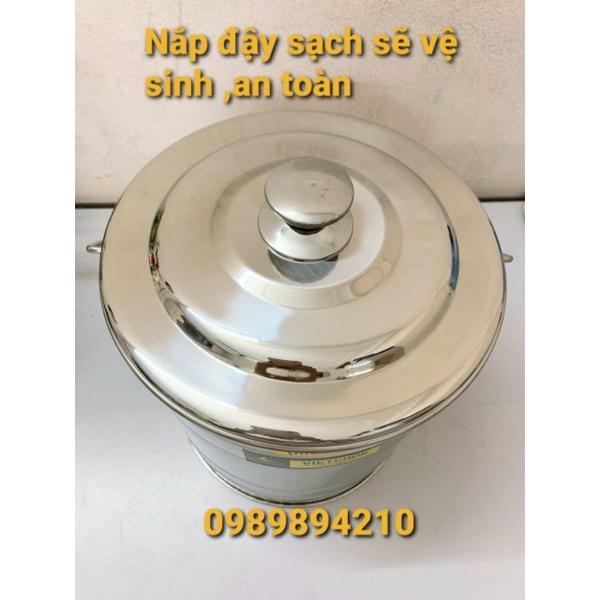 (Có Video SP)Bình đựng nước sữa ,thực phẩm inox 10 ,15 lít ko vòi SUS 304 ,Bình nước inox 10, 15 lit 304, CHÍNH HÃNGVN