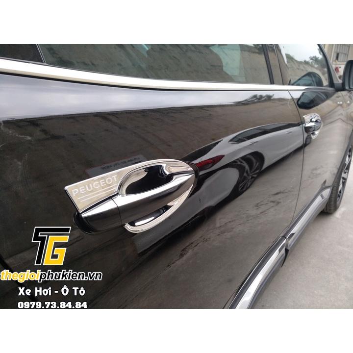 Ốp tay nắm, hõm cửa xe Peugeot 5008 mạ Crom