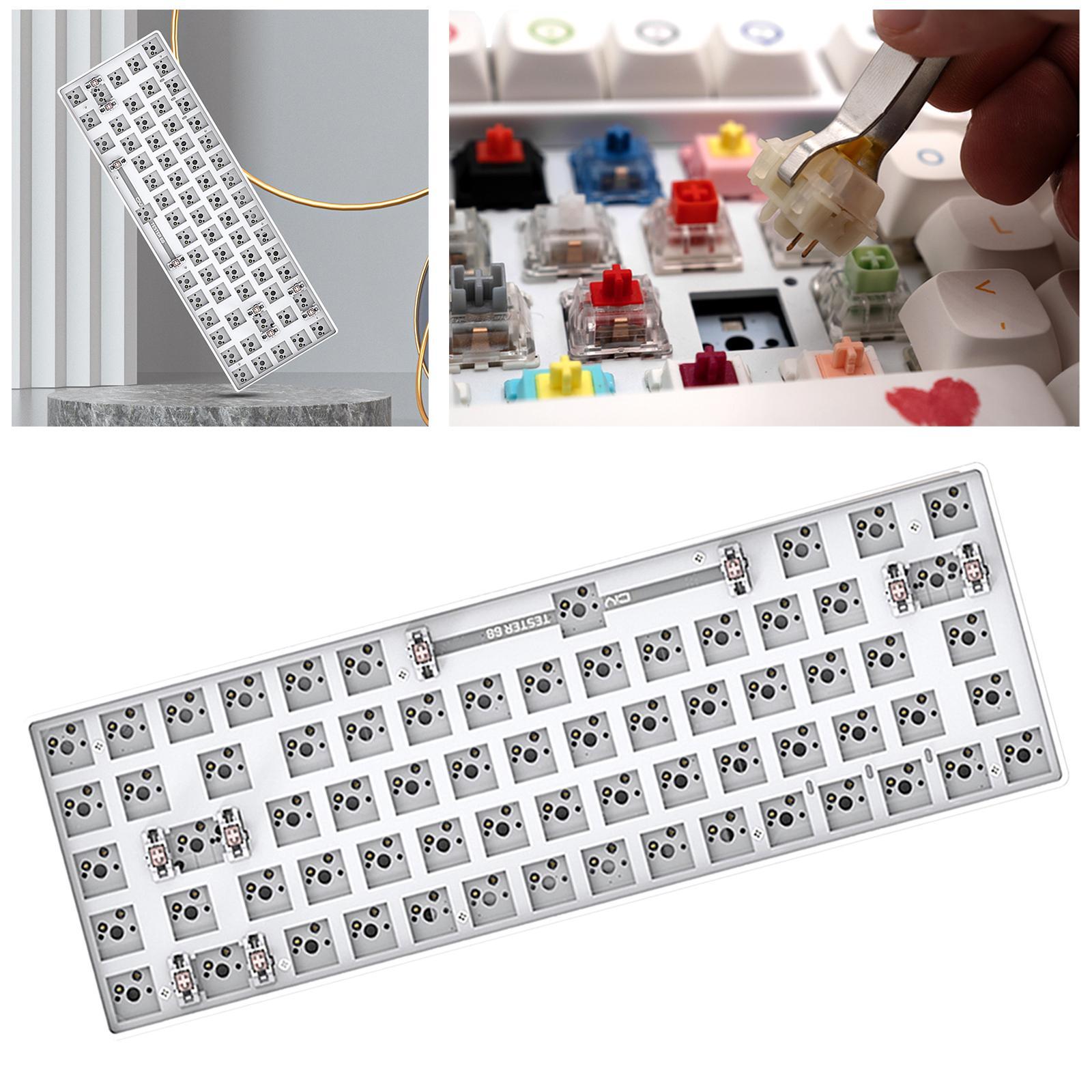 Mechanical Keyboard DIY Kit Hot-Swappable Shaft Base Axis for Windows PC