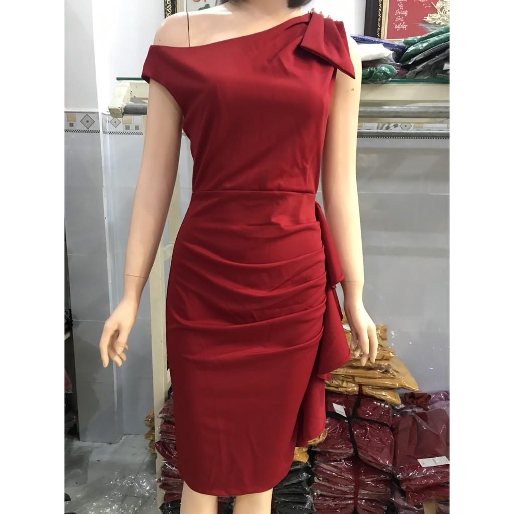 ĐẦM LỆCH VAI BÈO HÀNG THIẾT KẾ CAO CẤP