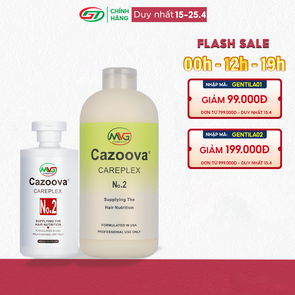 Dầu xả phục hồi tóc hư tổn, dưỡng tóc nhuộm Cazoova Careplex No.2 300ML &amp; 700ML - Giúp tóc mềm mượt, khỏe mạnh