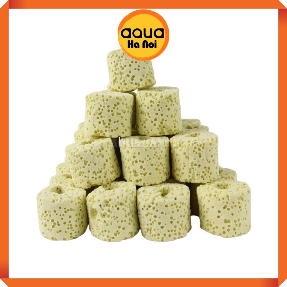 Sứ trụ vàng - Vật liệu lọc làm trong nước hồ cá Koi, cá rồng, thủy sinh - 100g/500g