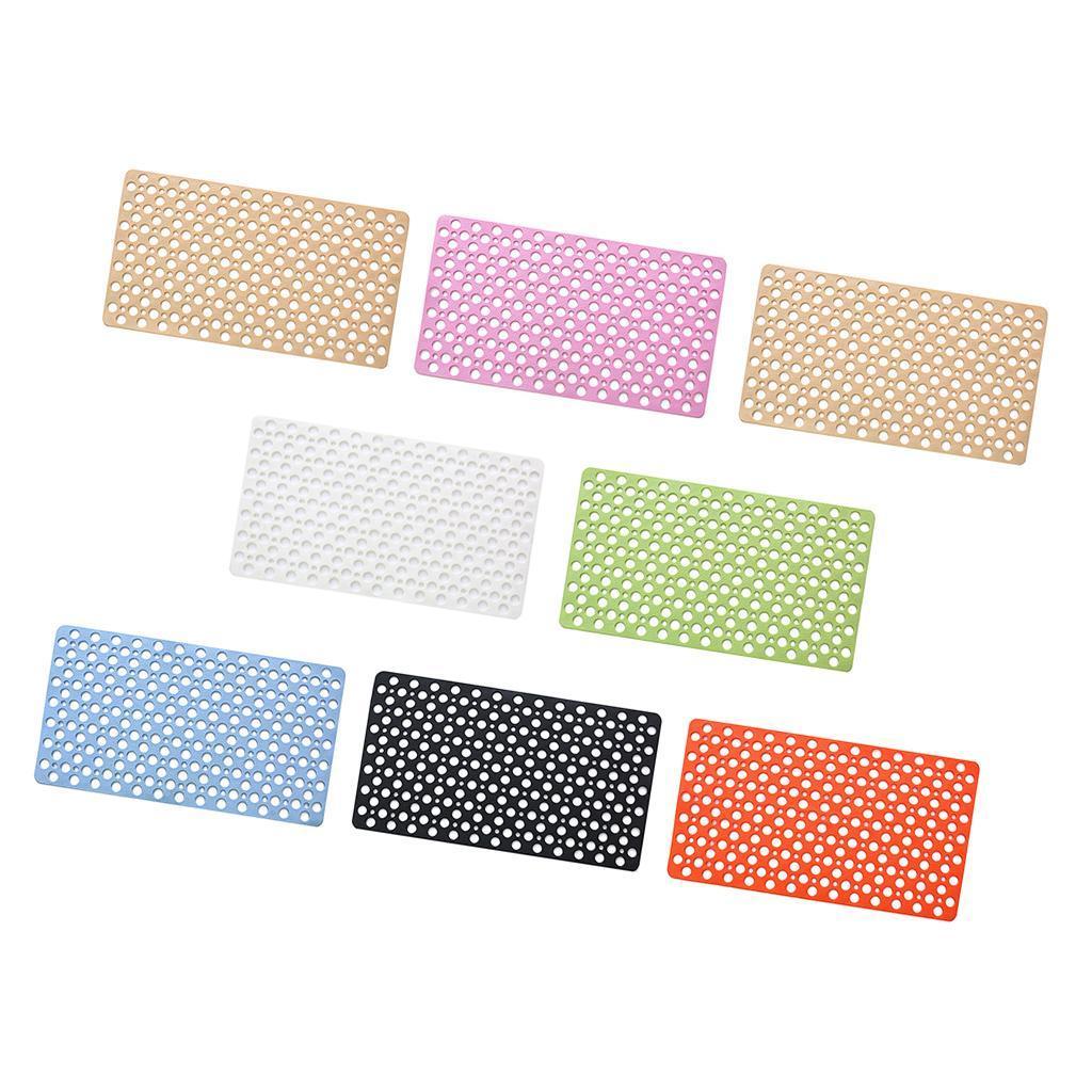 Non-slip Bathroom Shower Bath Mat Suction Cup Bathtub Mat 30x17inch White