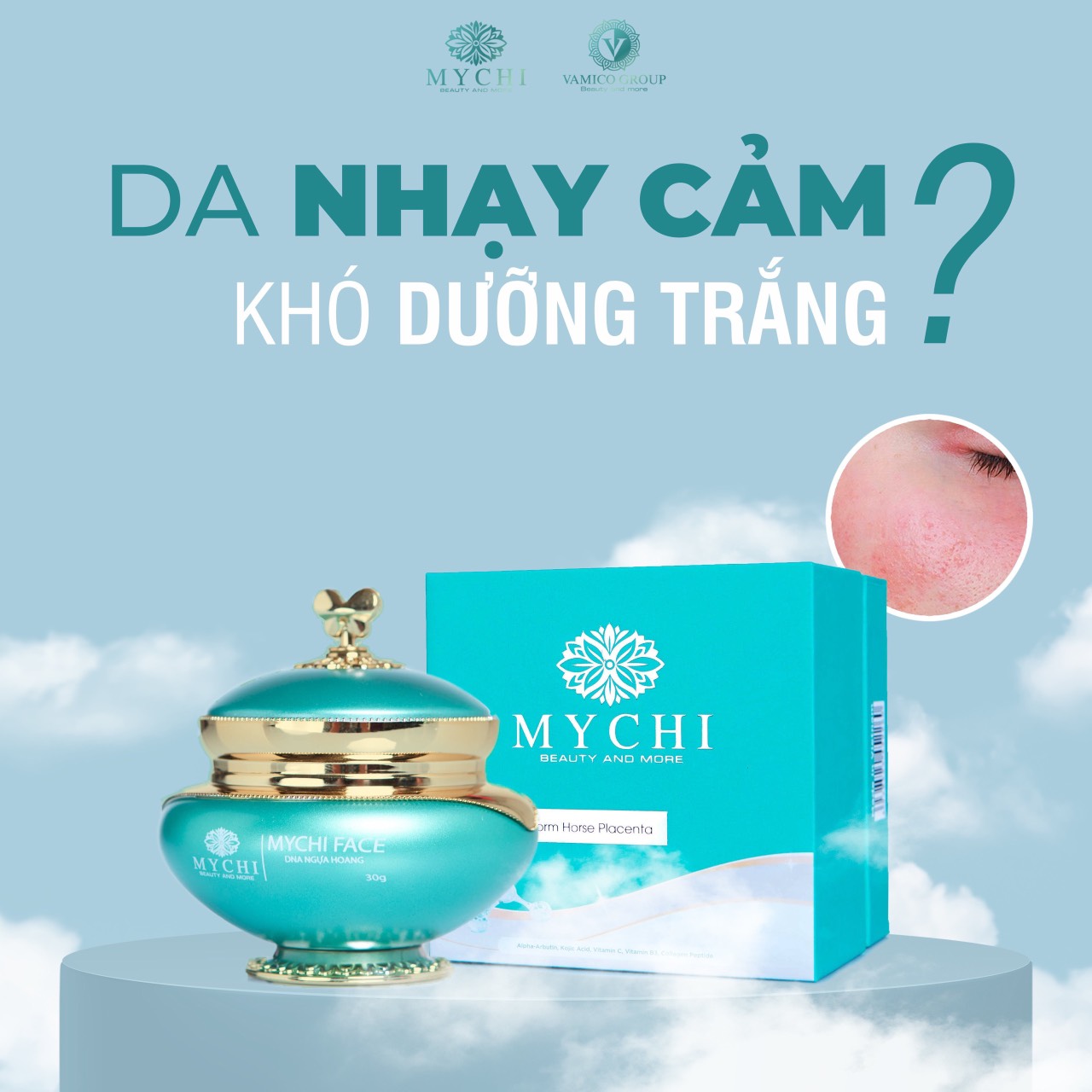 (Tặng sữa tẩy trang Mychi) 2h Kem dưỡng da mặt Mychi face