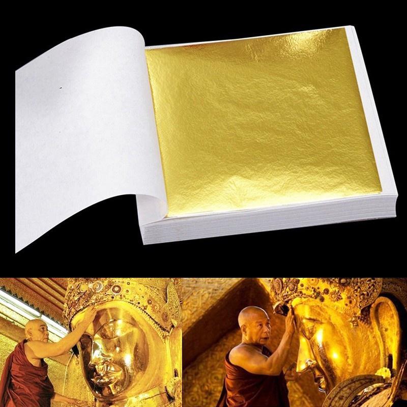 Set 1000 lá vàng Nhật Bản chuyên dát nội thất, phào chỉ, làm resin handmade