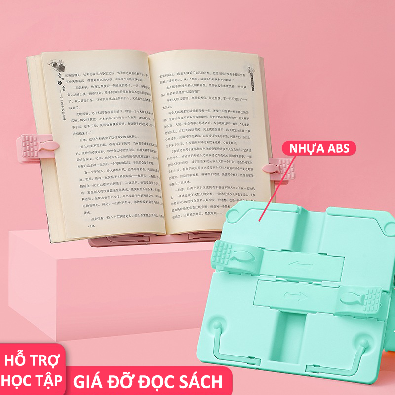 Giá đỡ đọc sách có thể gấp gọn và điều chỉnh độ xoay 180 độ giúp bé chống cận thị chống gù lưng CG00005