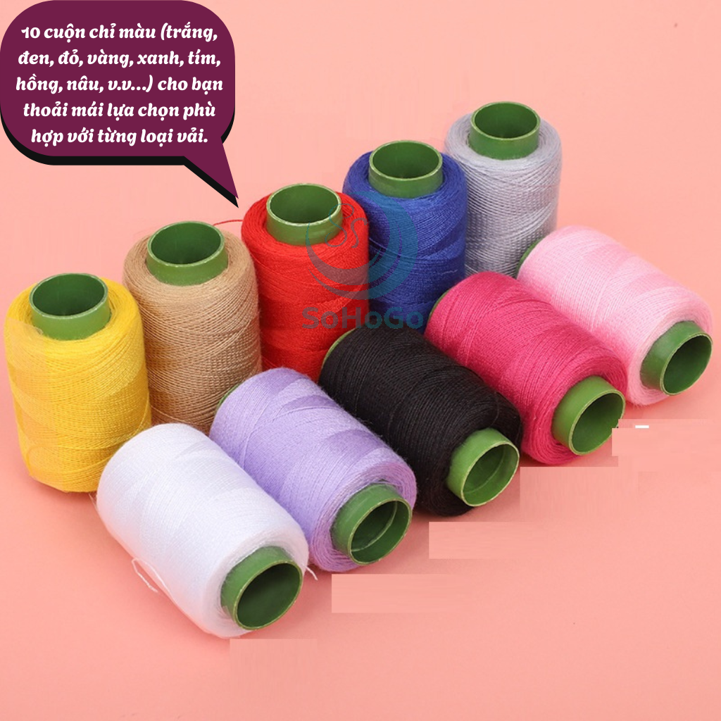 Bộ Kim Chỉ Tiện Dụng Cho Mọi Nhà -Hộp Dụng Cụ Khâu Vá Mini Cao Cấp-Bộ Chỉ May Vá Mini