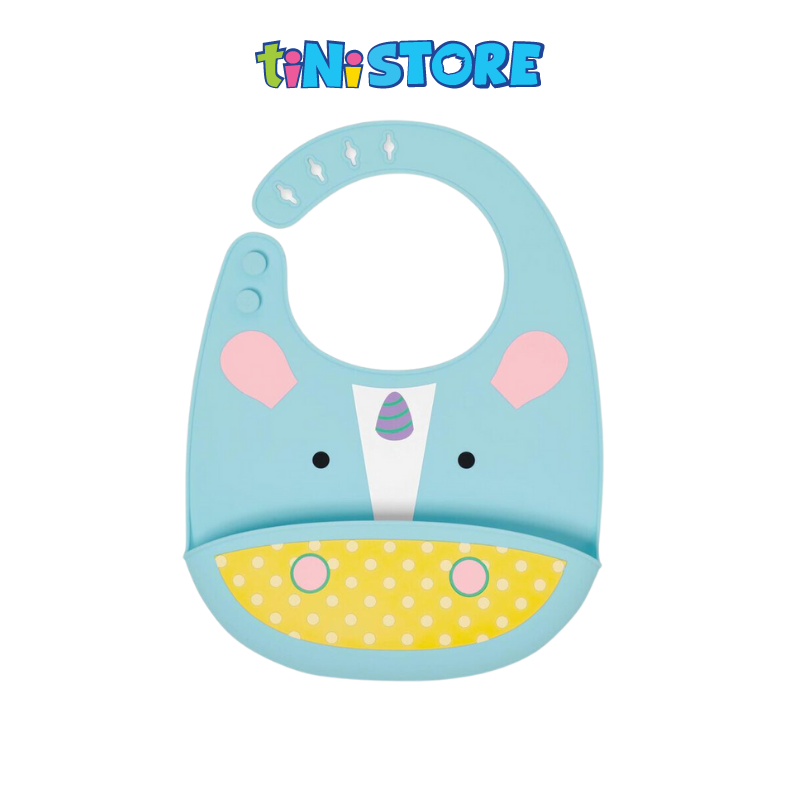 TiNiStore-Yếm ăn dặm silicone Zoo Skip Hop - Unicorn 232204