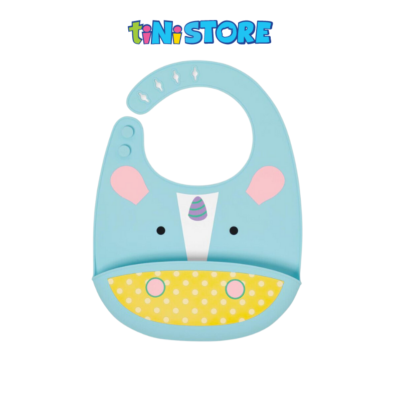 tiNiStore-Yếm ăn dặm silicone Zoo Skip Hop - Unicorn 232204